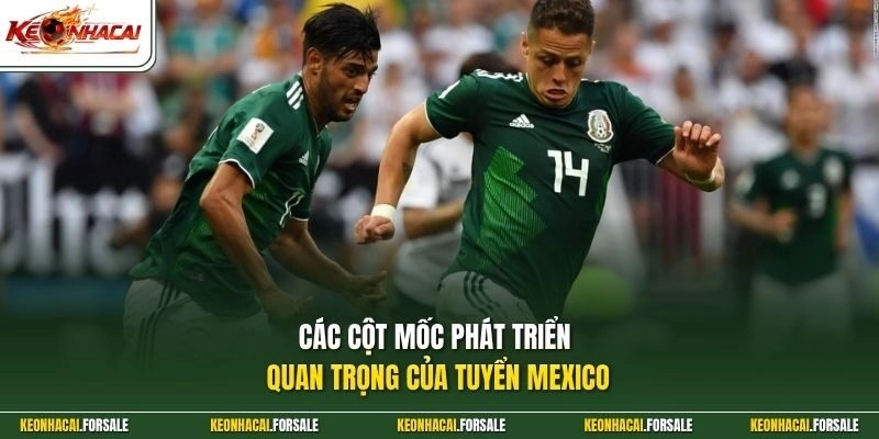 Các cột mốc phát triển quan trọng của tuyển Mexico 